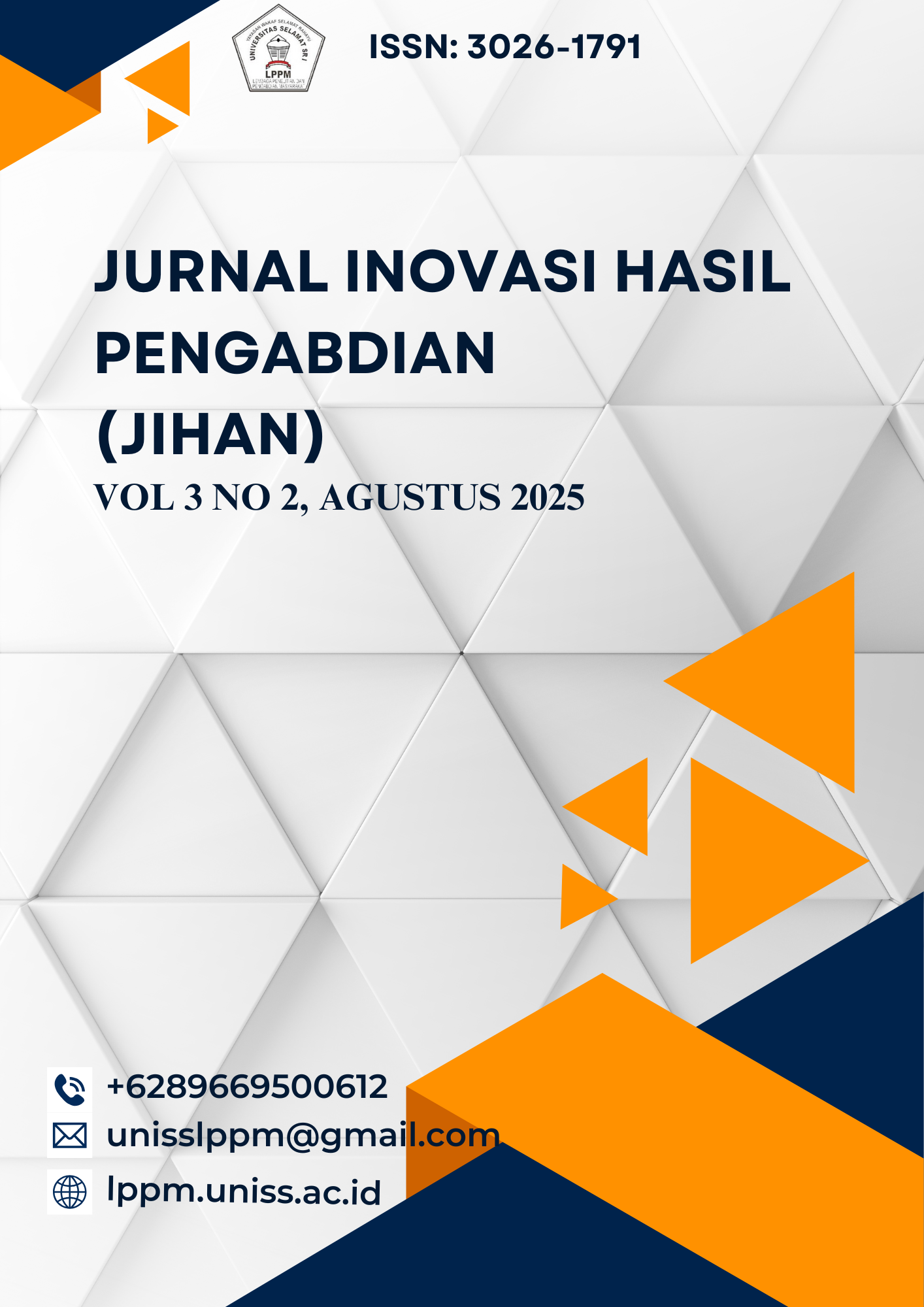 					View Vol. 3 No. 2 (2025): JURNAL INOVASI HASIL PENGABDIAN (JIHAN)
				